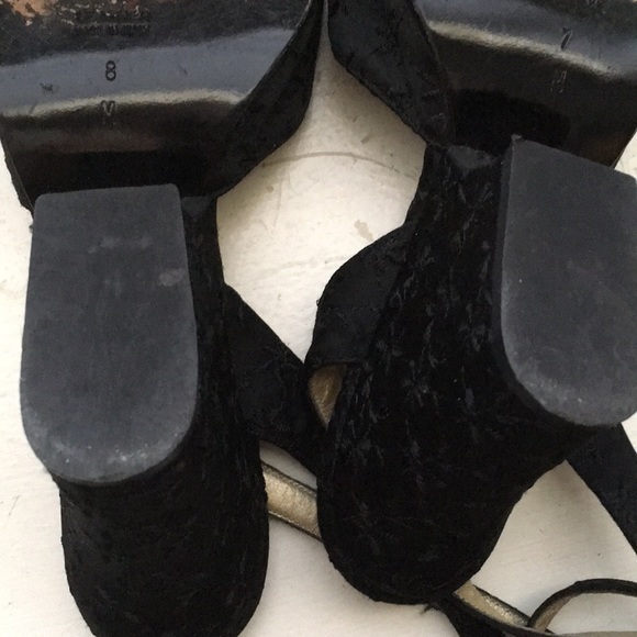 VTG Yves St Laurent mismatched embroidered wedge - Picture 5 of 7